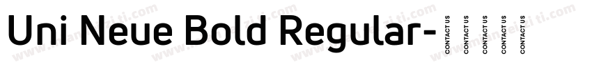 Uni Neue Bold Regular字体转换